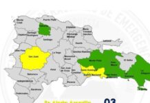 COE MANTIENE TRES PROVINCIAS EN ALERTA AMARILLA Y SEIS EN VERDE POR VAGUADA